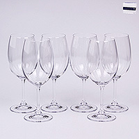 Набор бокалов для вина из стекла (фужеры) 340 мл