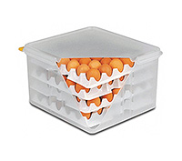 Контейнер для хранения яиц 8 лотков из полипропилена с крышкой 20x35,4x32,5 см