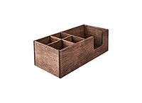 Ящик для сервировки стола из фанеры 10x30x14 см с секциями