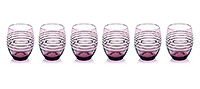 Набор бокалов для воды из стекла (стаканы) 330 мл