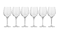 Набор бокалов для красного вина из стекла (фужеры) 450 мл