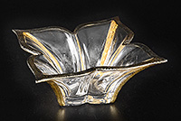 Конфетница из богемского стекла (Ваза для конфет) 20,5 см