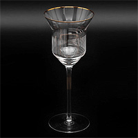 Набор бокалов для вина из богемского стекла (фужеры) 240 мл