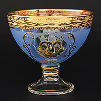 Варенница (Ваза для варенья) из богемского стекла 13 см