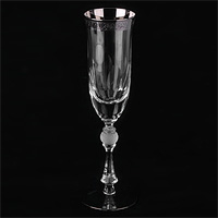 Набор бокалов для шампанского из богемского стекла (фужеры) 200 мл