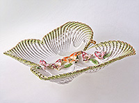 Конфетница корзина (Ваза для конфет) керамическая бабочка