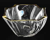 Конфетница из богемского стекла (Ваза для конфет) 13 см