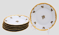 Набор фарфоровых тарелок (блюдца) 15 см