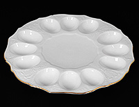 Тарелка для яиц фарфоровая (Поднос для яиц) 27 см