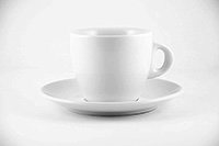 Чайная чашка с блюдцем фарфоровая (Шапо чайное или пара) 130 мл