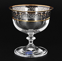 Набор креманок для мартини из богемского стекла 105 мл