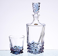 Набор для виски из стекла (штоф 800 мл и стаканы 320 мл)