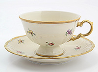 Набор чайных чашек с блюдцами фарфоровых (Набор чайных пар или шапо) 240 мл