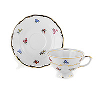 Набор чайных чашек с блюдцами фарфоровых (Набор чайных пар или шапо)