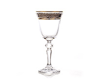 Набор бокалов для вина из богемского стекла (фужеры) 130 мл