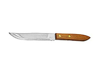 Нож кухонный из нержавеющей стали и дерева 25 см