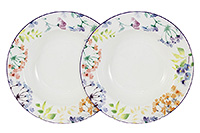 Набор глубоких (суповых) тарелок из костяного фарфора 22,8 см