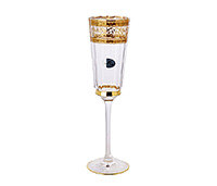 Набор бокалов для шампанского из стекла (фужеры) 170 мл
