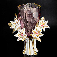 Ваза для цветов (цветочница) керамическая