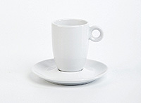 Кофейная чашка с блюдцем фарфоровая (Шапо кофейное или пара) мокко 190 мл
