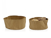 Корзинка для хлеба круглая из картона 20x10 см