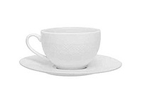 Чайная чашка с блюдцем фарфоровая (Шапо чайное или пара) 230 мл в фирменной упаковке