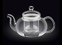 Заварочный чайник с крышкой и фильтром из термостойкого стекла 1550 мл