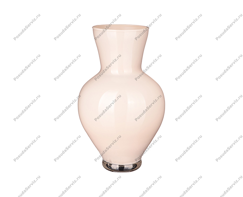 Стеклянная ваза Валетта 37 см, прозрачная