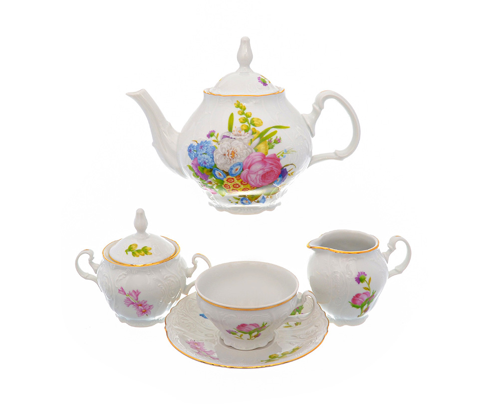 В коллекции 15 фарфоровых. Бернадотт чайный сервиз весенние цветы из фарфора. Весенняя посуда. Ир посуда.