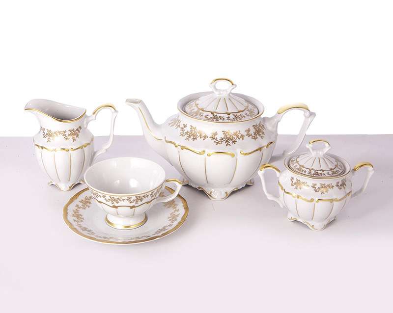 В коллекции 15 фарфоровых. Чайный сервиз Бавария Порцелайн. Баварский фарфор Bavarian Porcelain.