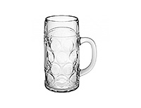 Кружка для пива из стекла (Пивная кружка) 1000 мл