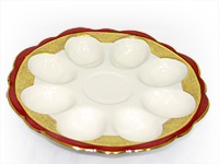 Тарелка для яиц фарфоровая (Поднос для яиц)
