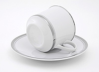 Набор чайных чашек с блюдцами фарфоровых (Набор чайных пар или шапо) 100 мл
