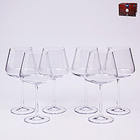 Набор бокалов для вина из стекла (фужеры) 570 мл