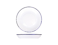 Тарелка глубокая (суповая) из нержавеющей стали 21,5 см