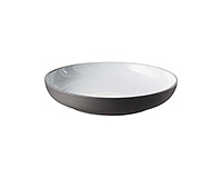 Блюдо круглое сервировочное фарфоровое (Круг) 23,5х4,5 см глубокое