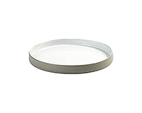 Блюдо круглое сервировочное фарфоровое (Круг) 25,5x2,9 см