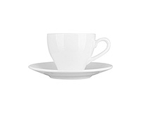 Кофейная чашка с блюдцем из фарфора (Шапо кофейное или пара) 150 мл