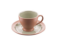 Кофейная чашка с блюдцем керамическая (Шапо кофейное или пара) 118 мл