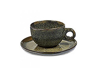 Кофейная чашка с блюдцем керамическая (Шапо кофейное или пара) 230 мл