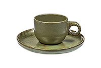 Кофейная чашка 100 мл с блюдцем керамическая (Шапо кофейное или пара)