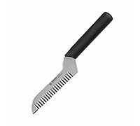 Нож для декоративной нарезки овощей из нержавеющей стали и пластика 1x25,5x3,8 см