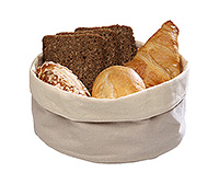Хлебница из парусина и хлопка 20x9 см корзина