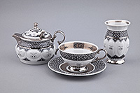 Подарочный чайный набор фарфоровый 5 предметов
