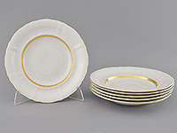 Набор глубоких (суповых) фарфоровых тарелок 23 см