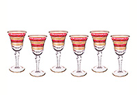 Набор бокалов для вина из хрусталя (фужеры) 250 мл