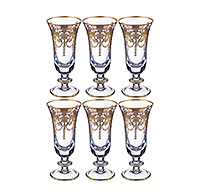 Набор бокалов для шампанского из хрусталя (фужеры) 200 мл