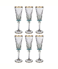 Набор бокалов для шампанского из хрусталя (фужеры) 180 мл