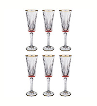 Набор бокалов для шампанского из хрусталя (фужеры) 180 мл