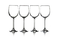 Набор бокалов для белого вина из хрусталя (фужеры) 350 мл